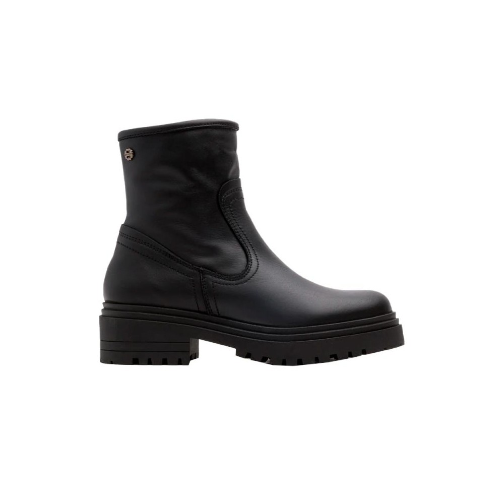 Botines Planos Porronet 4726 Mujer Negro