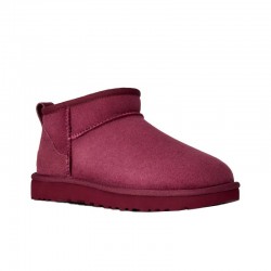 Botines Planos Ugg Classic Ultra Mini Mujer Burdeos
