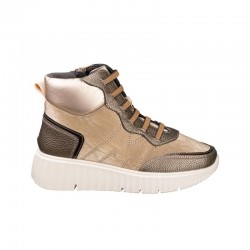 Botines Planos Zapp 631 Mujer Taupe