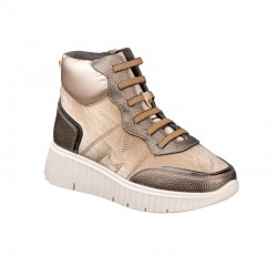 Botines Planos Zapp 631 Mujer Taupe
