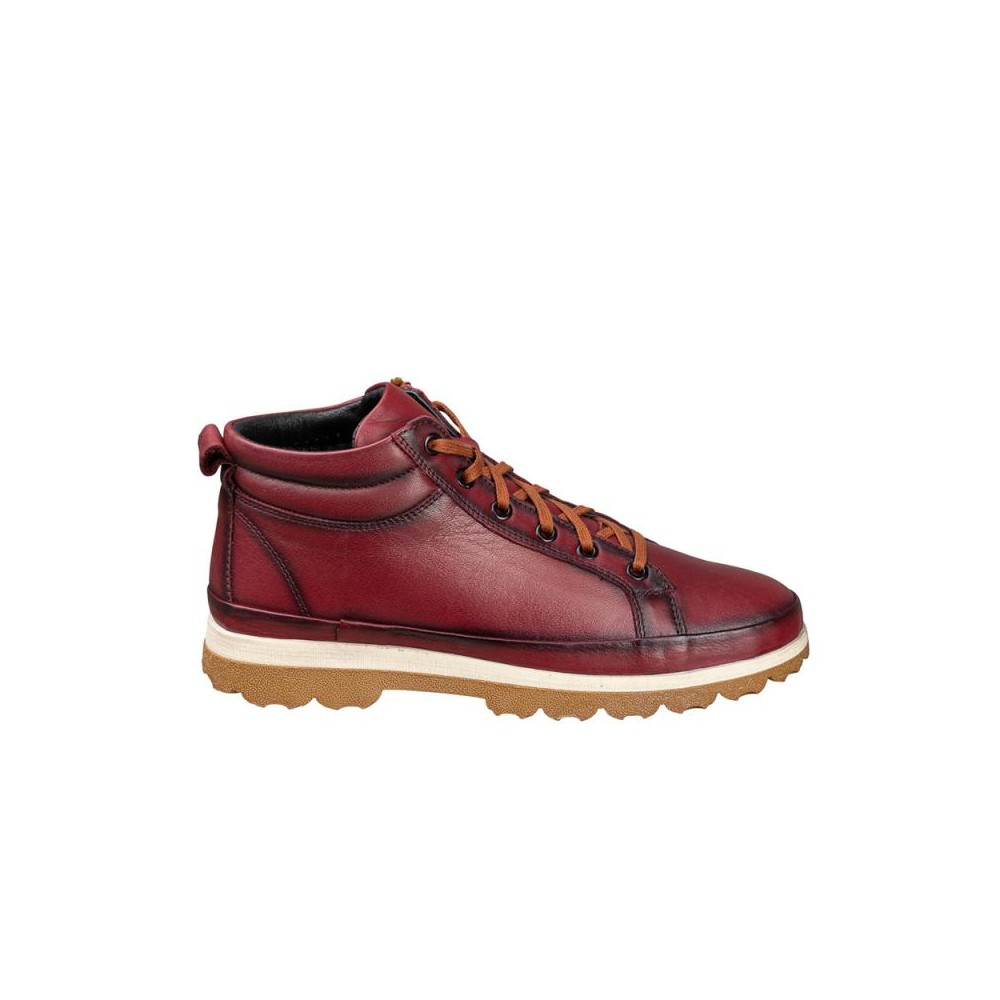 Botines Planos 48 Hrs 2306 Mujer Burdeos