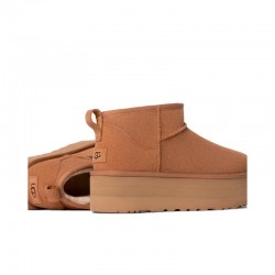 Botines Planos Ugg W Classic Ultra Mini Mujer Cuero