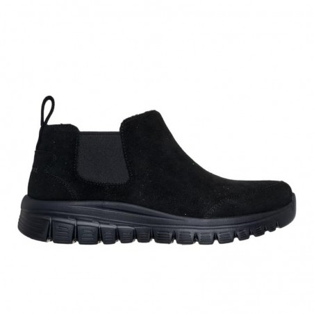 Botines Planos Skechers 100894 Mujer Negro-negro