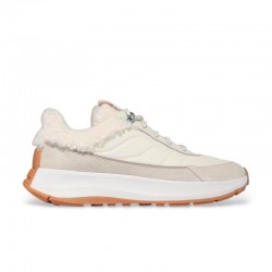Sneakers Fitflop F-mode Flow Shearling-mix Mujer Beig