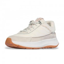 Sneakers Fitflop F-mode Flow Shearling-mix Mujer Beig