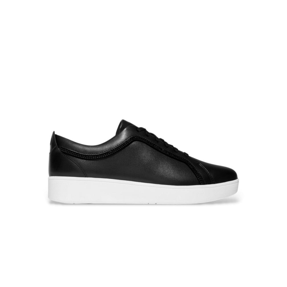 Sneakers Fitflop Rally Crystal-trim Mujer Negro