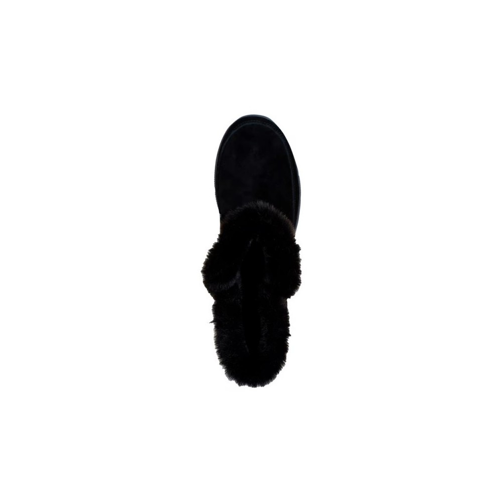 Botas Planas Skechers Easy Going - Dreamers Luxe Vis Mujer Negro