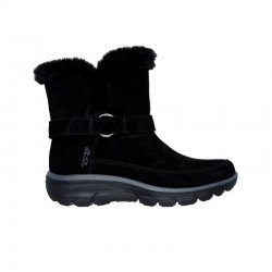 Botas Planas Skechers Easy Going - Dreamers Luxe Vis Mujer Negro