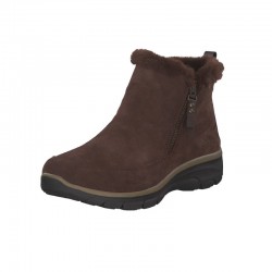 Botines Planos Skechers Easy Going - High Zip 2 Mujer Marron