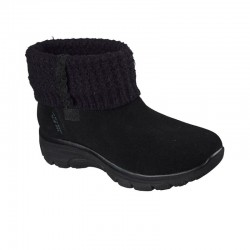 Botines Planos Skechers Easy Going - Cozy Lovin' Mujer Negro-negro