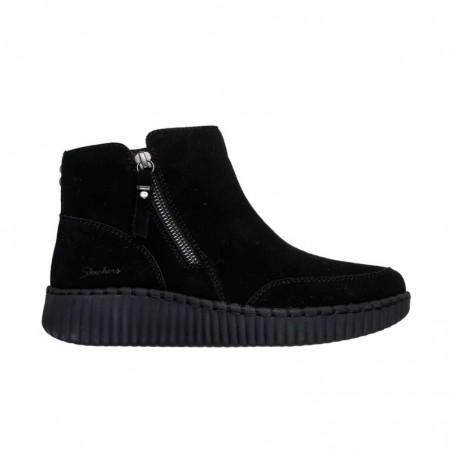 Botines Planos Skechers Wilshire Blvd - Weekend Crush Mujer Negro-negro