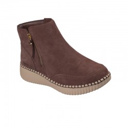 Botines Planos Skechers Wilshire Blvd - Weekend Crush Mujer Marron