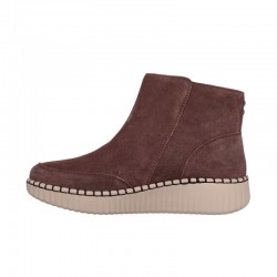 Botines Planos Skechers Wilshire Blvd - Weekend Crush Mujer Marron