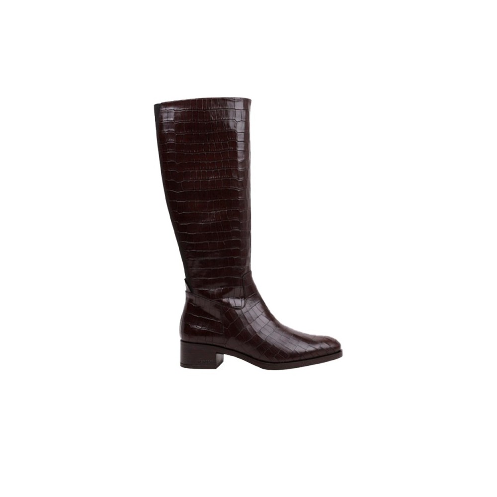 Botas Planas Wonders 1808 Mujer Marron
