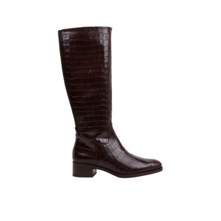 Botas Planas Wonders 1808 Mujer Marron