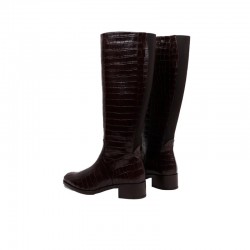 Botas Planas Wonders 1808 Mujer Marron