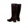 Botas Planas Wonders 1808 Mujer Marron