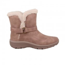 Botas Planas Skechers Easy Going - Dreamers Luxe Vis Mujer Taupe