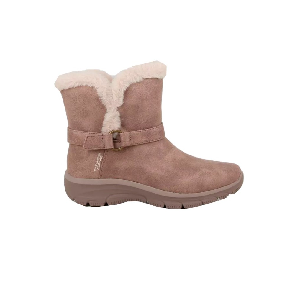 Botas Planas Skechers Easy Going - Dreamers Luxe Vis Mujer Taupe