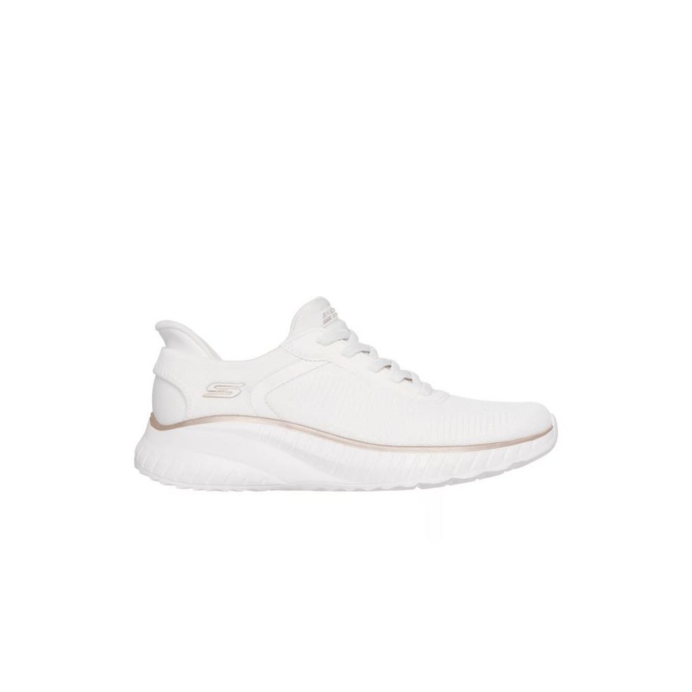 Sneakers Skechers Bobs Squad Chaos Mujer Blanco-oro