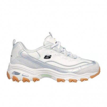 Sneakers Skechers D Lites Mujer Blanco