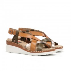 Cuñas Fluchos F2135 Mujer Cuero