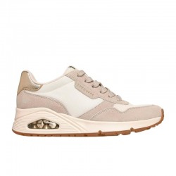 Sneakers Skechers Uno Mujer Beig