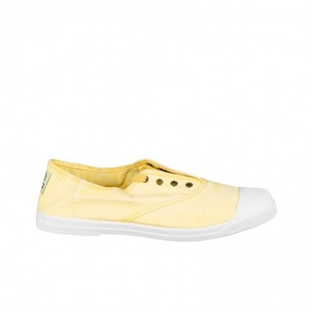 Zapatillas Lona Natural World 102e Mujer Amarillo