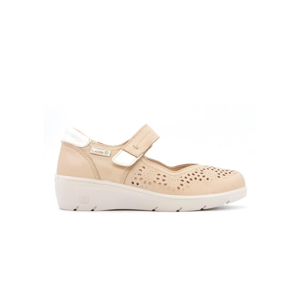Zapatos de Sport Laura Azaña 26814 Mujer Beig