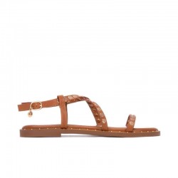 Sandalias Planas Xti 145357 Mujer Camel