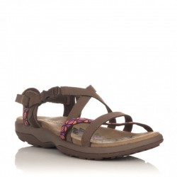 Sandalias Planas Skechers Reggae Slim Mujer Marron