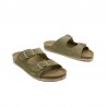 Sandalias Planas Inter-bios 7600 Mujer Kaki