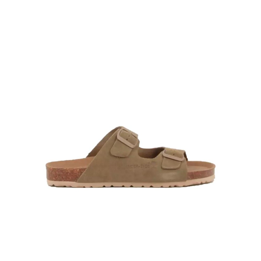Sandalias Planas Inter-bios 7232 Mujer Taupe