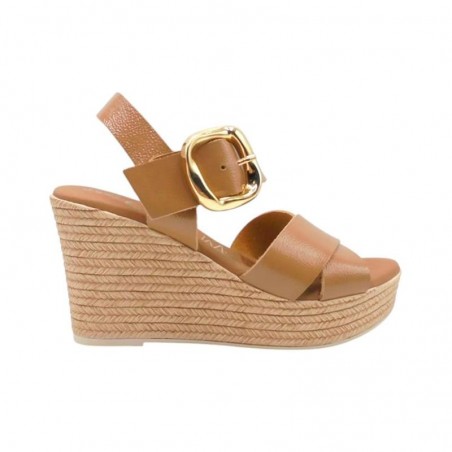 Cuñas Oh My Sandals 5644 Mujer Taupe
