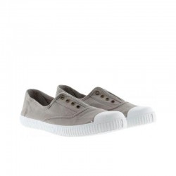 Zapatillas Lona Victoria 106623 Mujer Gris