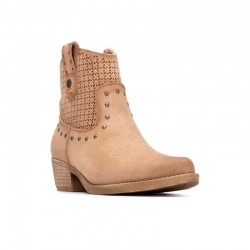 Botines de tacón Refresh 175042 Mujer Beig