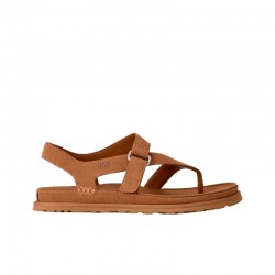 Sandalias Planas Ugg W Goldengaze Toe Post Mujer Cuero