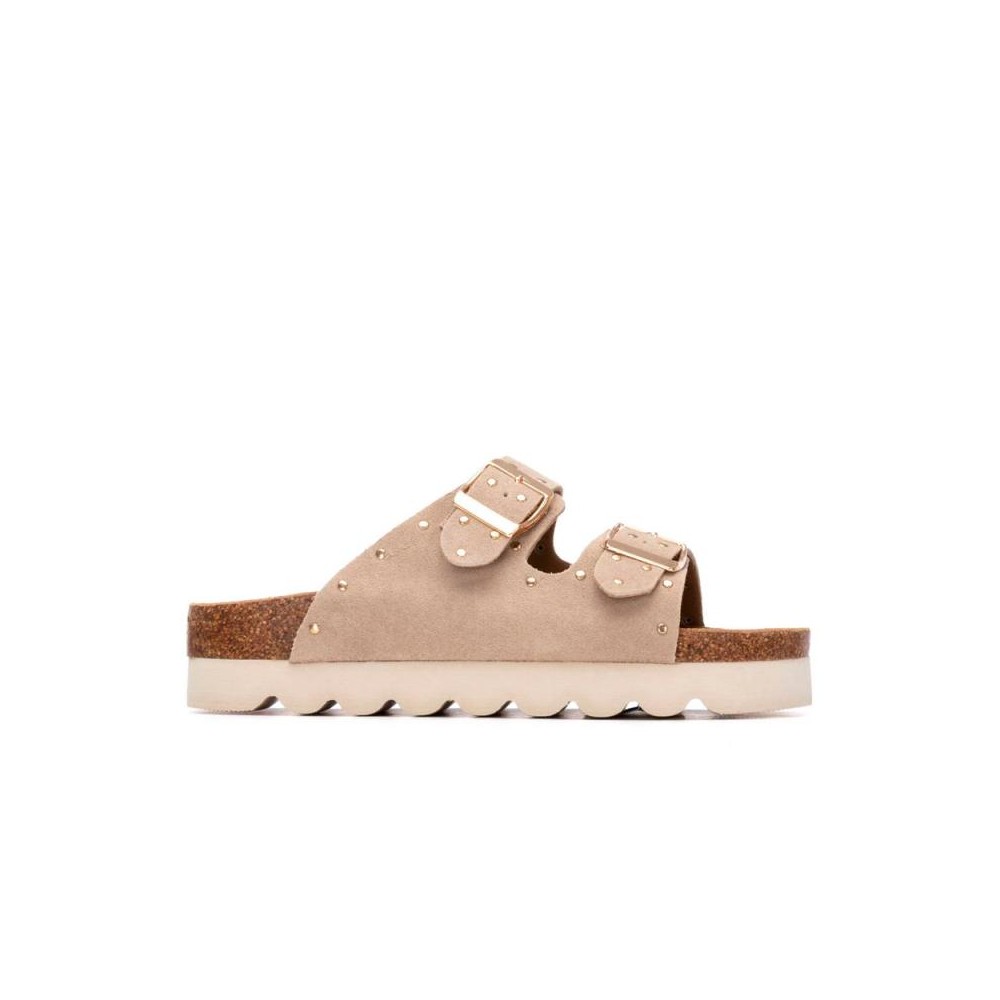 Sandalias Planas Refresh 175009 Mujer Beig