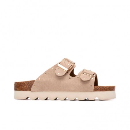 Sandalias Planas Refresh 175009 Mujer Beig