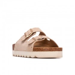Sandalias Planas Refresh 175009 Mujer Beig