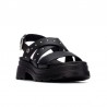 Sandalias Planas Refresh 175156 Mujer Negro