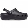Sandalias Planas Crocs 206750 Mujer Negro-negro