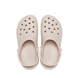 Sandalias Planas Crocs Classic Platform Clog W Mujer Rosa