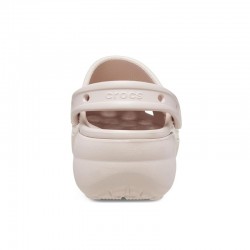 Sandalias Planas Crocs Classic Platform Clog W Mujer Rosa
