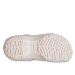 Sandalias Planas Crocs Classic Platform Clog W Mujer Rosa