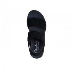 Sandalias de tacón Skechers Cali Day Mujer Negro-negro