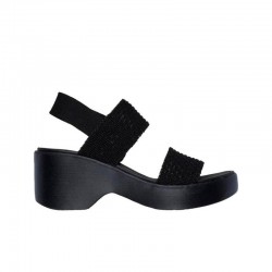 Sandalias de tacón Skechers Cali Day Mujer Negro-negro