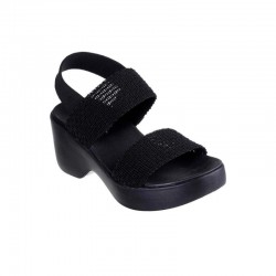 Sandalias de tacón Skechers Cali Day Mujer Negro-negro
