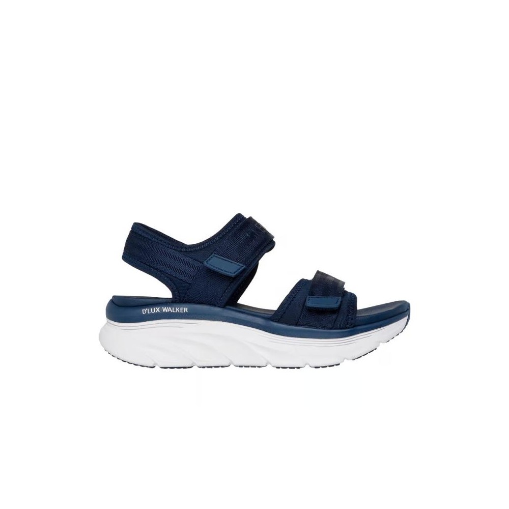 Sandalias Planas Skechers D'lux Walker - Adored Days Mujer Marino
