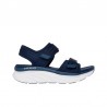 Sandalias Planas Skechers D'lux Walker - Adored Days Mujer Marino